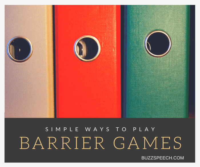 Simple Ways to Play Barrier Games