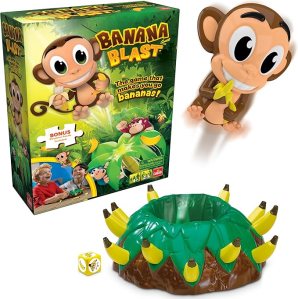 banana blast game; monkey jumping