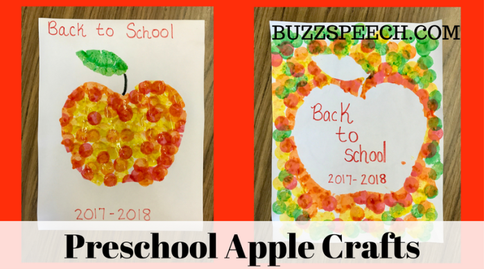 Easy Preschool Apple Crafts