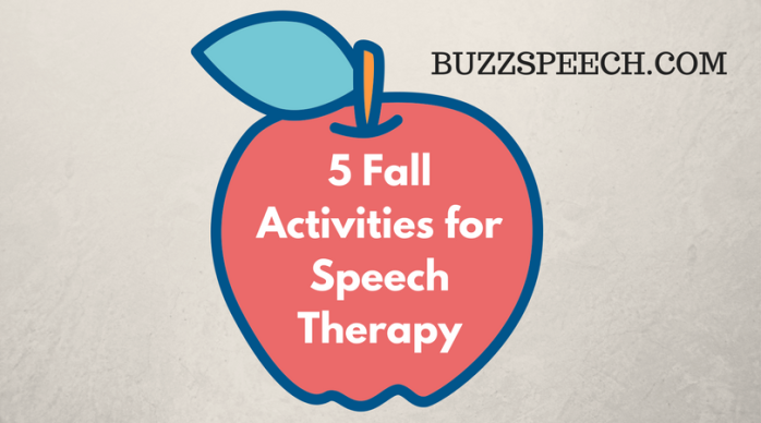 5 Fall Activities for Speech Therapy